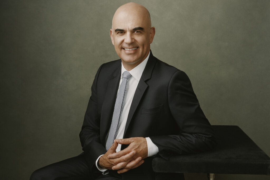 Portrait officiel d'Alain Berset, président de la Confédération, 2023