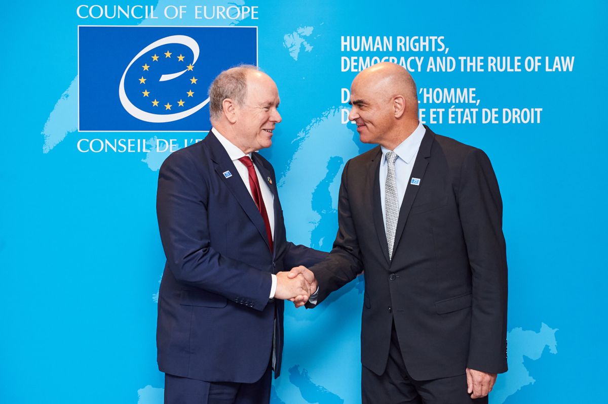 Meeting with H.S.H. Prince Albert II of Monaco during his visit to the Council of Europe