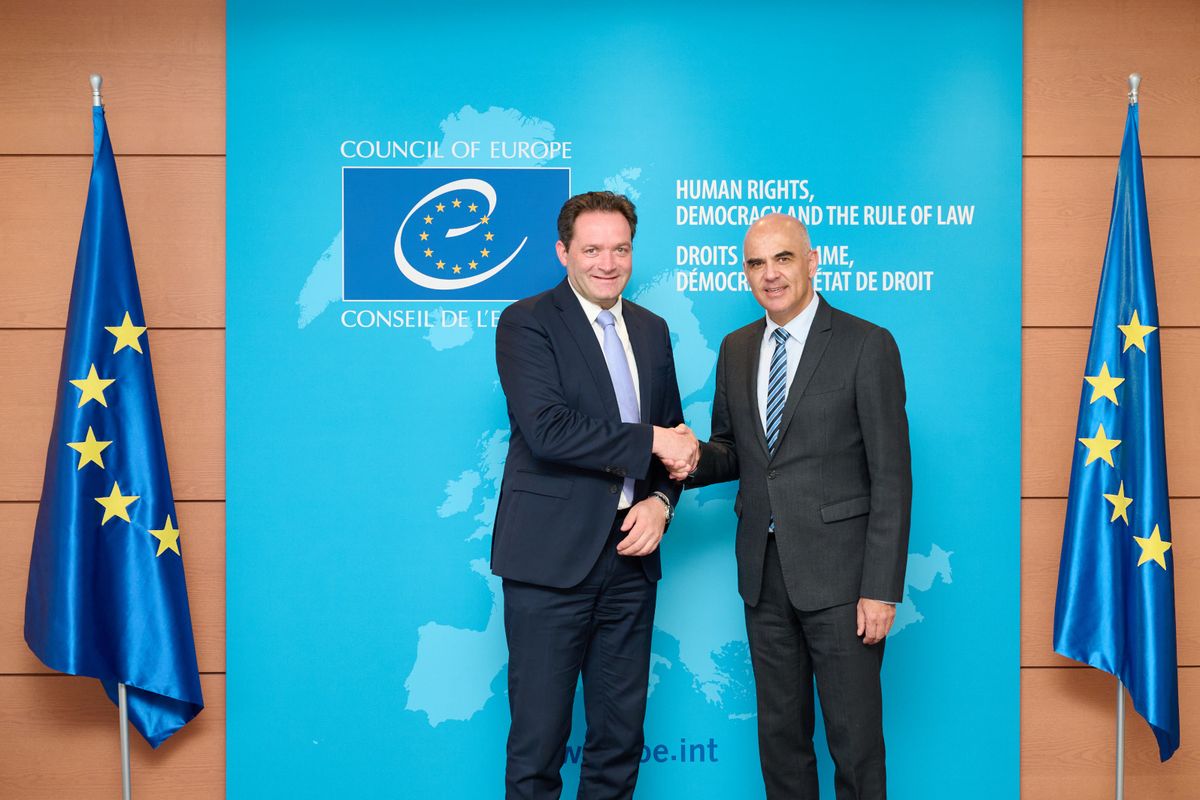 Alain Berset and Mr Norbert Totschnig, Federal Minister of Agriculture, Forestry, Regions and Water Management of Austria