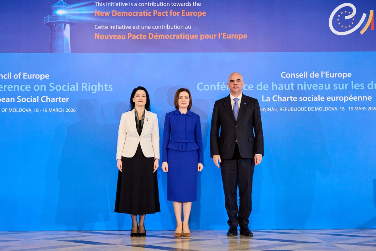 Official welcome by Maia Sandu, President of the Republic of Moldova, and Natalia Plugaru, Minister of Labour and Social Protection, at the High-Level Conference on Social Rights