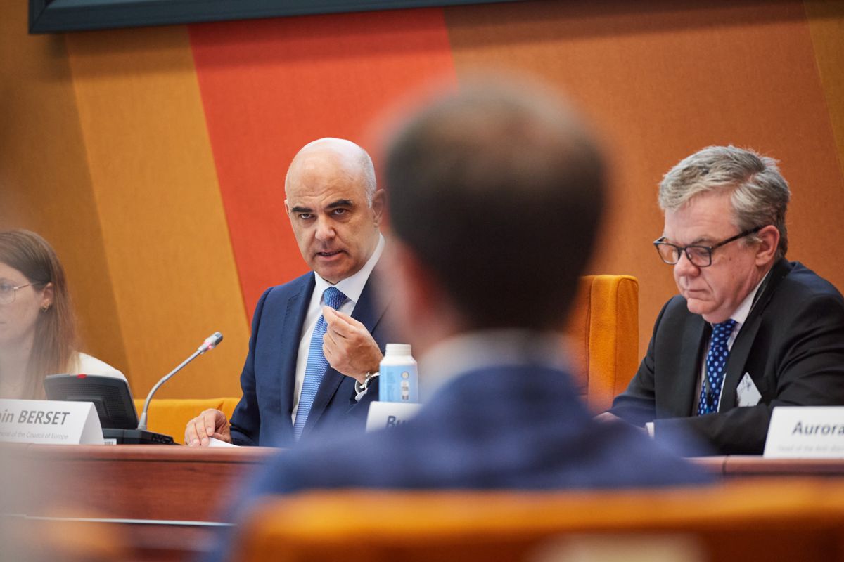 Alain Berset opening the Open Innovation Dialogue Hub