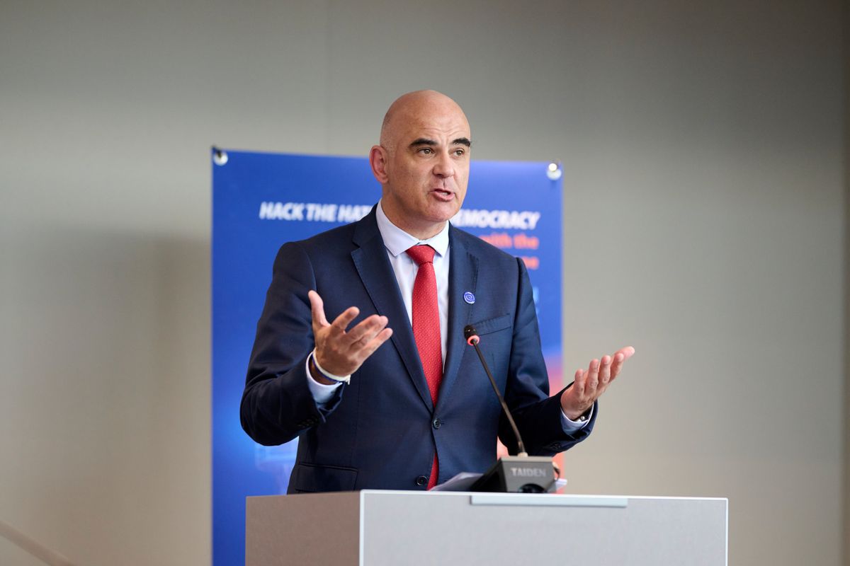 Alain Berset à la remise des prix du hackathon « Hack the Hate, Renew Democracy! »