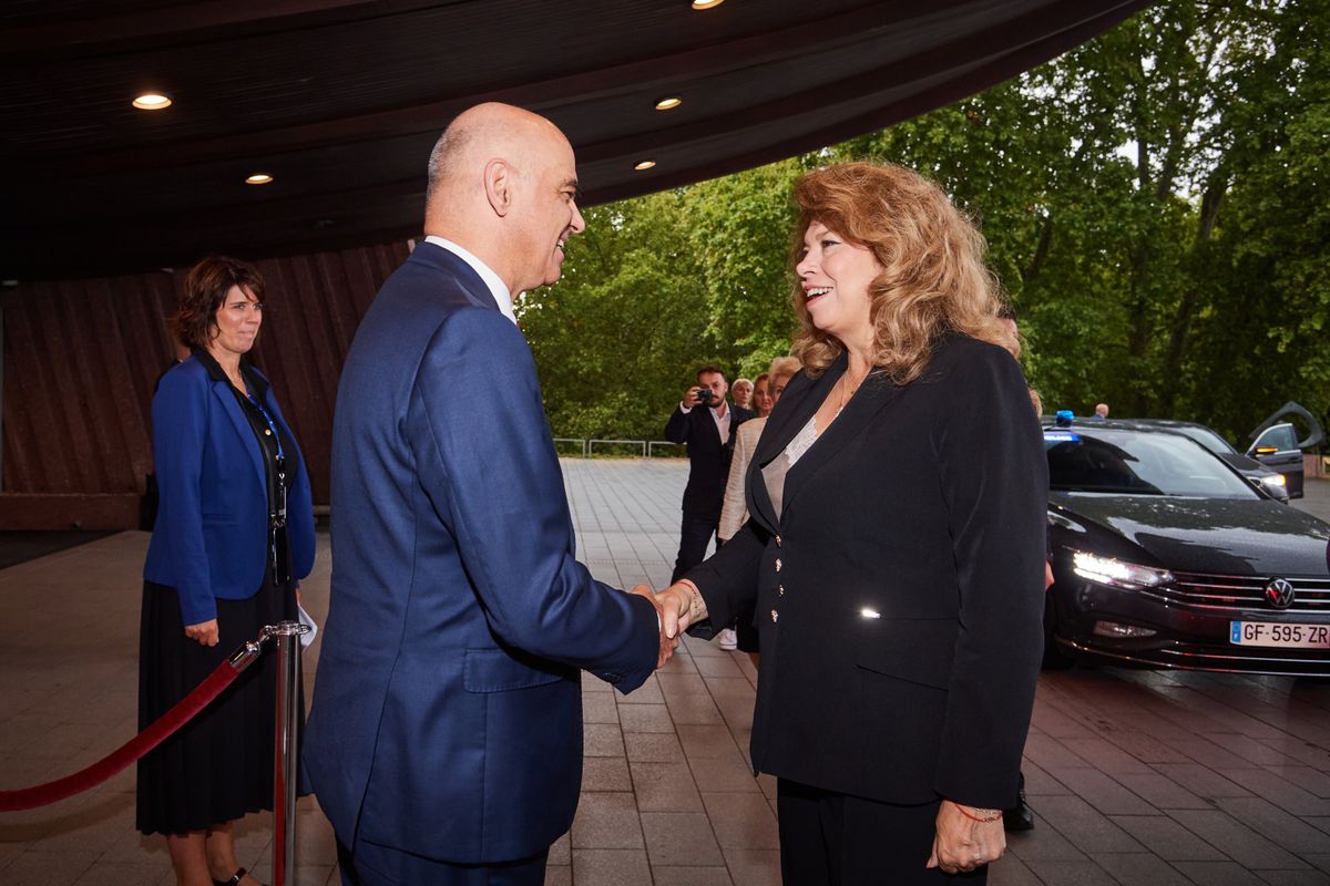 Alain Berset welcomes Iliana Iotova, President of Bulgaria