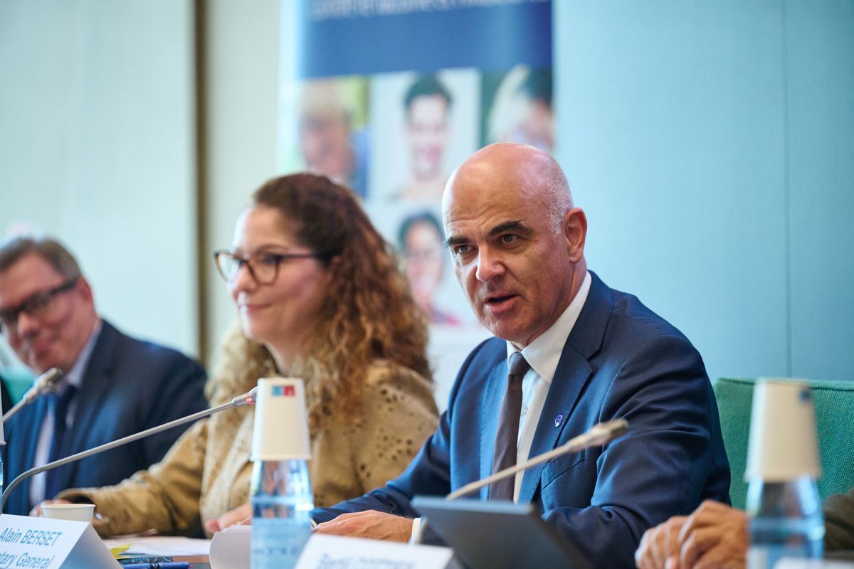 Alain Berset in an exchange of views with the participants in the 2026 ECRI annual seminar