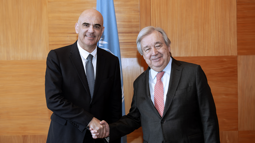 “Europe’s role today is to stand for the force of rules, not the logic of force” – Alain Berset at UN