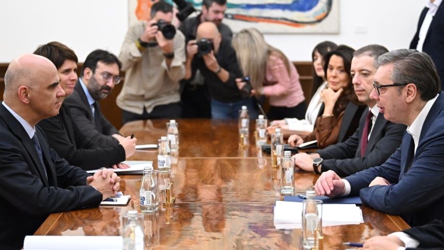 Le Secrétaire Général Berset rencontre le Président serbe Aleksandar Vučić