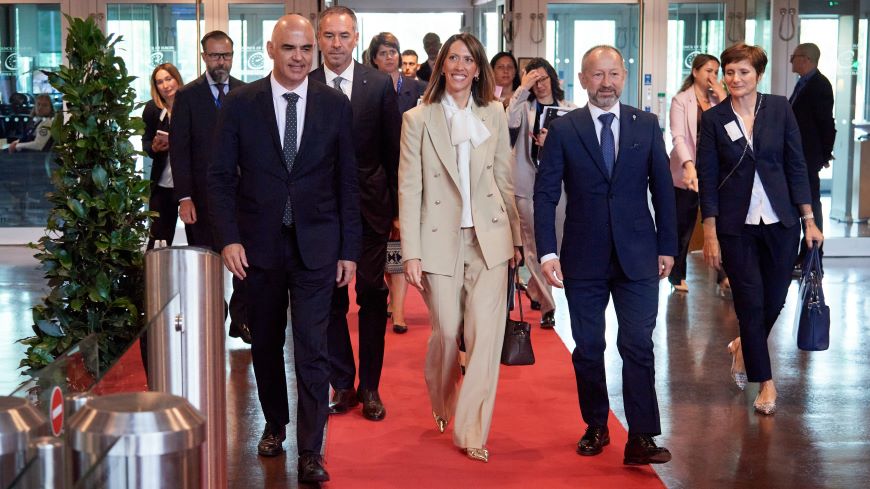 Les capitaines régents de Saint-Marin en visite officielle au Conseil de l’Europe